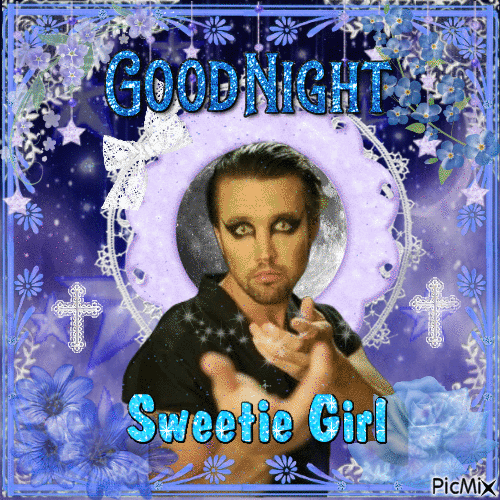 good night sweetie girl - Free animated GIF