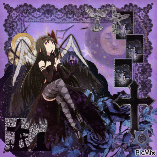Homura the Yuri Devil - Gratis animeret GIF