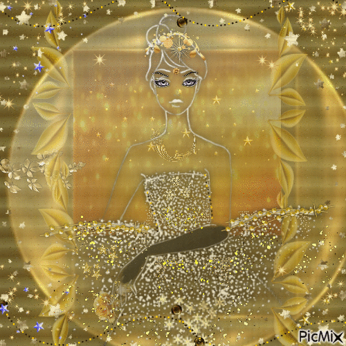 Gold woman - 無料のアニメーション GIF