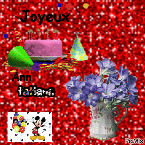bon anniversaire tatiana - GIF animado gratis