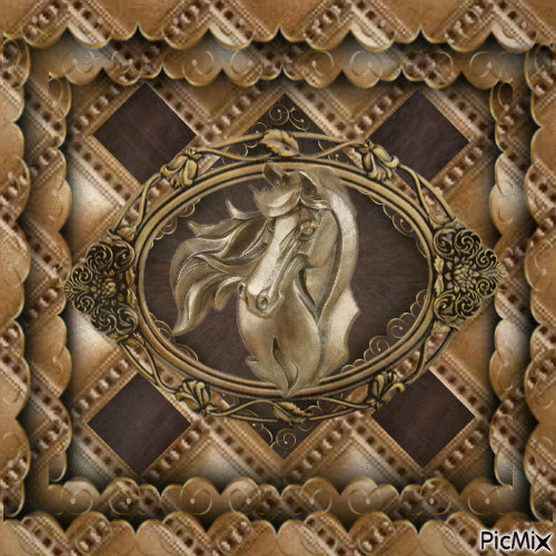 Horse In Frame - Gratis geanimeerde GIF