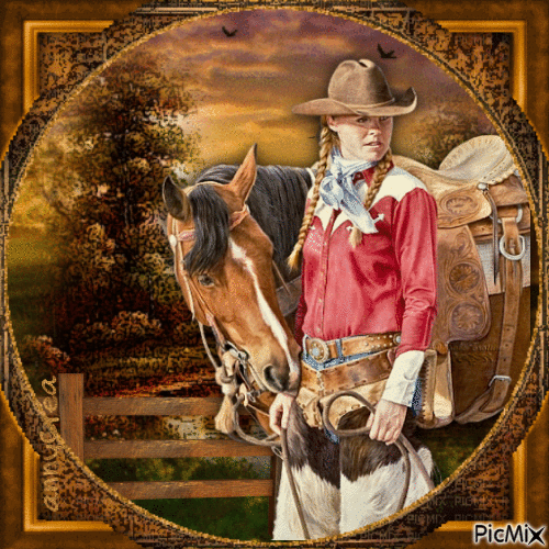 Cowboy - GIF animado grátis