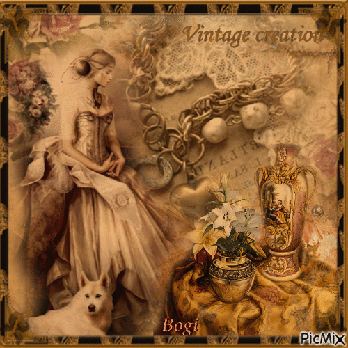 Creation in vintage style...