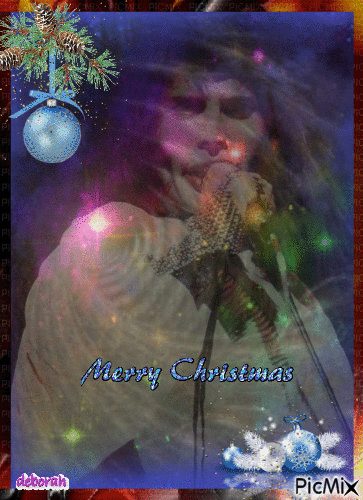 Freddie Mercury Merry Christmas - Gratis geanimeerde GIF