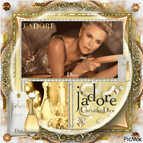 Parfum J'adore de Dior - GIF animé gratuit
