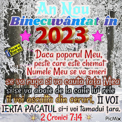 AN NOU BINECUVÂNTAT 2023 - Бесплатни анимирани ГИФ