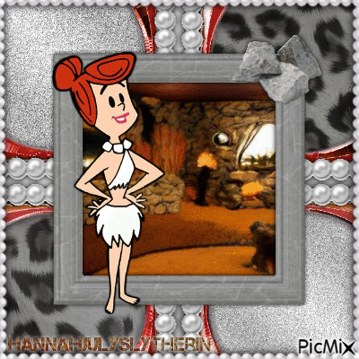 #☼Wilma Flintstone hanging out at home☼# - GIF animate gratis