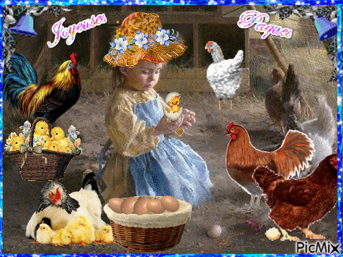Bonnes Fêtes de Pâques à tous et toutes - GIF animasi gratis