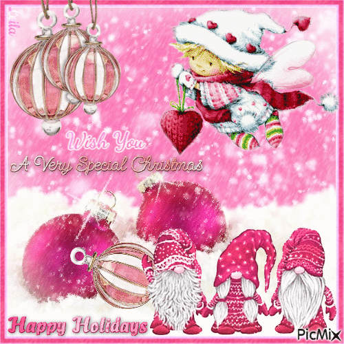 Wish you a Very Special Christmas. Happy Holidays - Darmowy animowany GIF