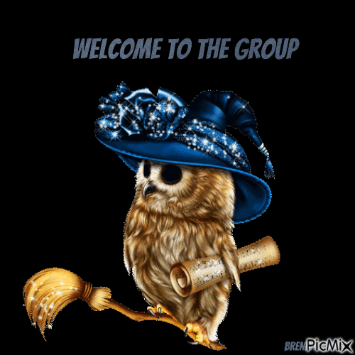 welcome owl - Gratis geanimeerde GIF