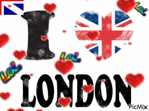 I love London - GIF animé gratuit