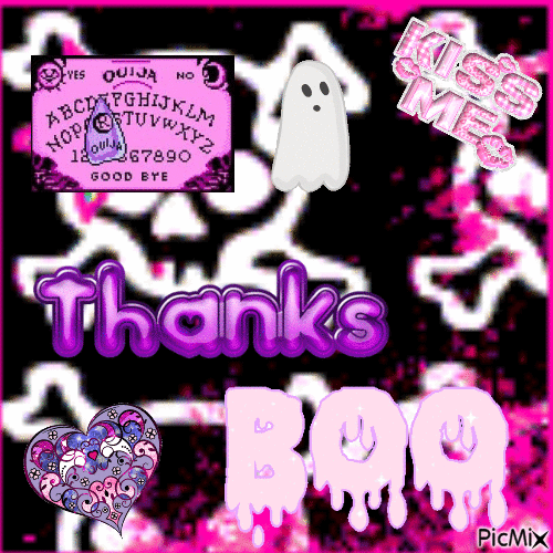 Thanks Boo - GIF animado grátis