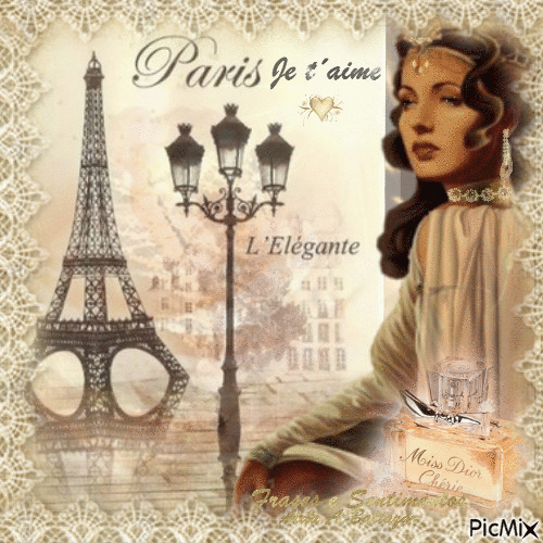 Paris je t´aime - Darmowy animowany GIF