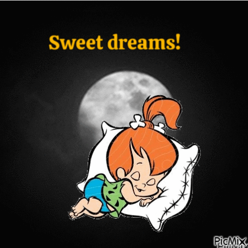 Pebbles Sweet dreams - Animovaný GIF zadarmo