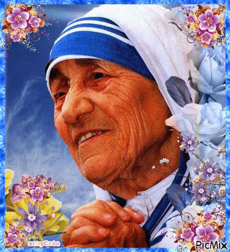 Mère Teresa - Бесплатный анимированный гифка