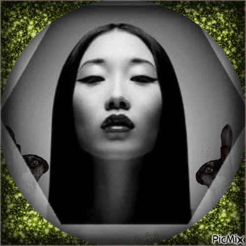 Portrait glamour d'une Chinoise !!!! - GIF animé gratuit