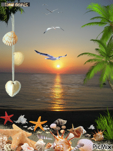 SUMMER original backgrounds, painting,digital art by tonydanis - Free animated GIF