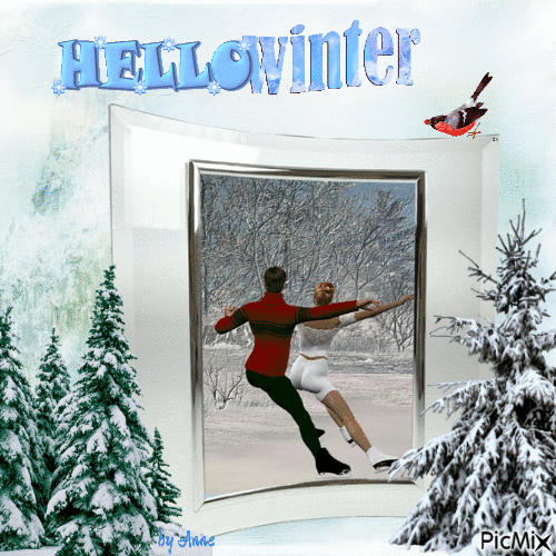 Hello Winter - GIF animé gratuit