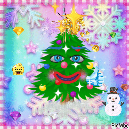 Emoji-Christmas  🙂🎄❄️❄️ - GIF animado gratis
