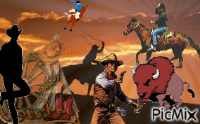 cowboy western - Darmowy animowany GIF