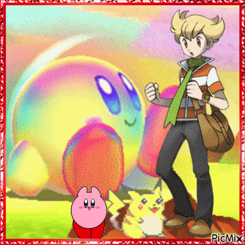 Kirby pokémon - GIF animé gratuit