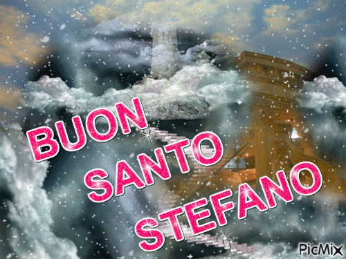 BUON SANTO STEFANO - Free animated GIF