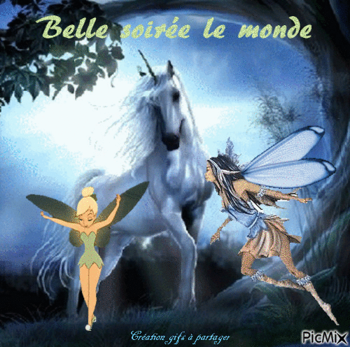 Belle soiré le monde - Безплатен анимиран GIF