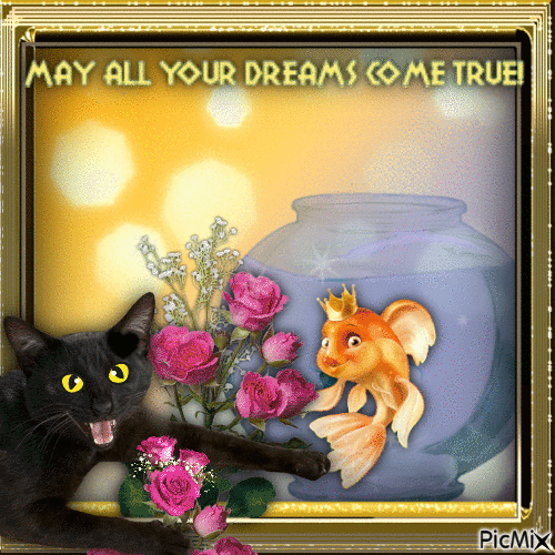 May all your dreams come true! - Gratis animerad GIF