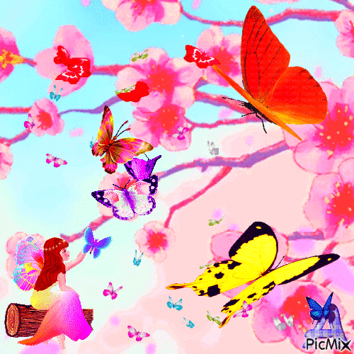 бабочки Насти - Gratis animerad GIF