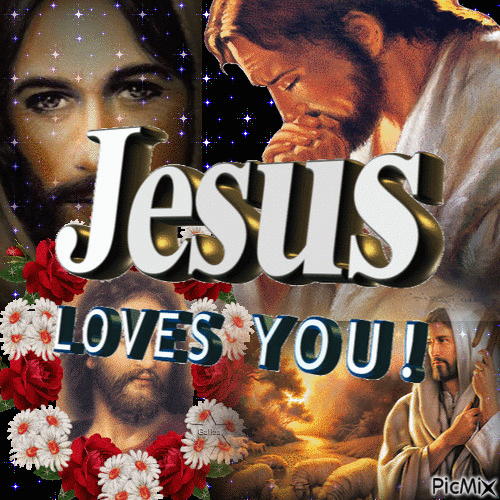 Jesus Loves you - Gratis animeret GIF