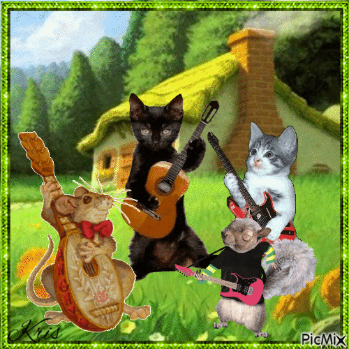 Concert de petits animaux - Bezmaksas animēts GIF