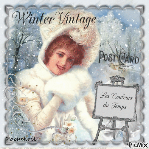Winter Vintage - Бесплатный анимированный гифка