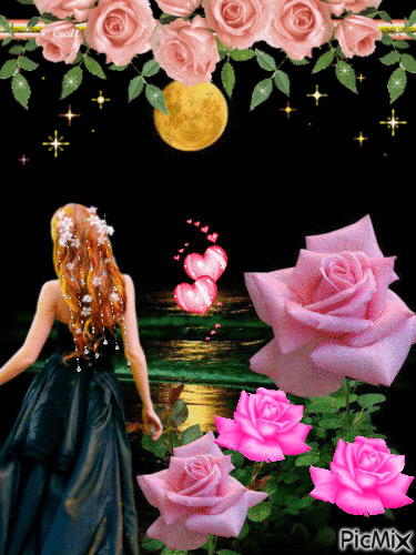 Una noche de rosas. - Free animated GIF