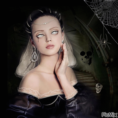 Goth Lady - Безплатен анимиран GIF