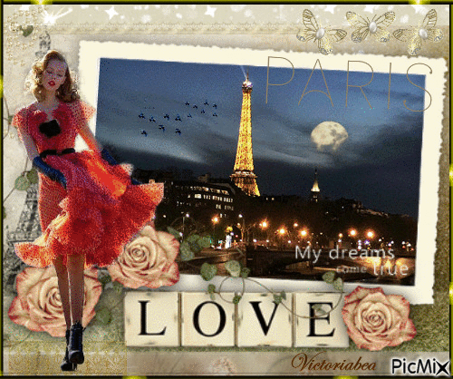 Paris love - GIF animate gratis