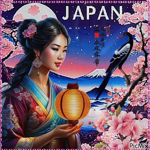 Mehrfarbig aus Japan - Gratis animeret GIF