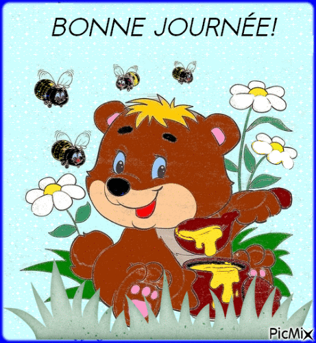 BONNE JOURNÉE! - Zdarma animovaný GIF