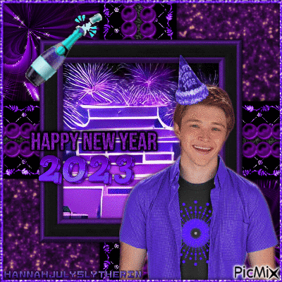 ({(Sterling Knight - Happy New Year 2023)}) - GIF animate gratis
