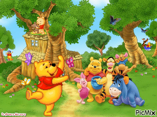 Winnie Pooh - Бесплатный анимированный гифка