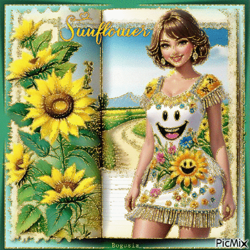 Sunflower - GIF animado grátis