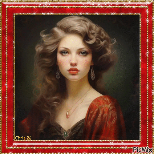 Portrait of a beautiful woman - Бесплатни анимирани ГИФ
