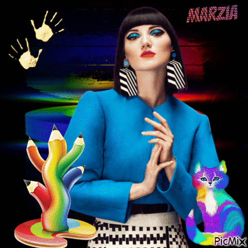 marzia - art color - Бесплатный анимированный гифка