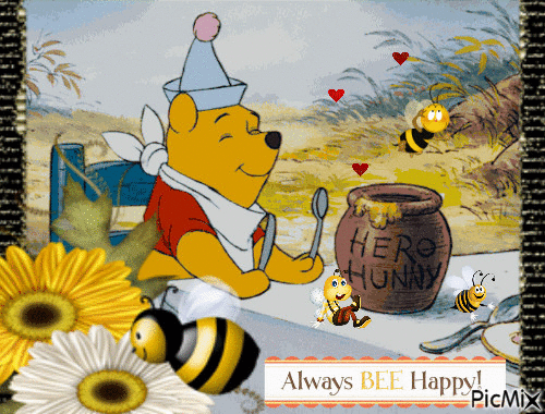 Always Bee Happy - Zdarma animovaný GIF