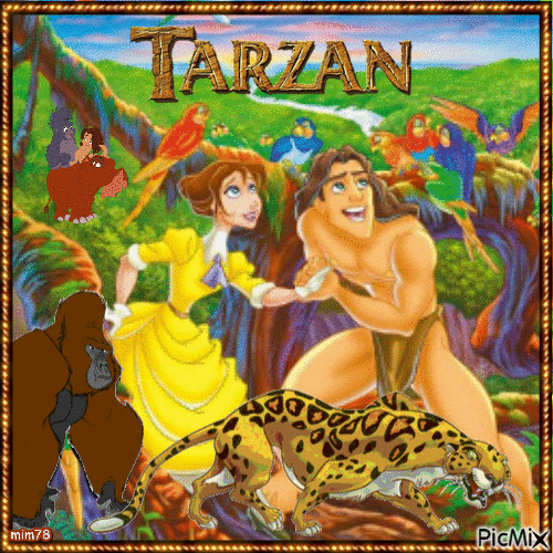 Tarzan - GIF animado gratis