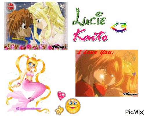 Lucie et Kaito - GIF animé gratuit