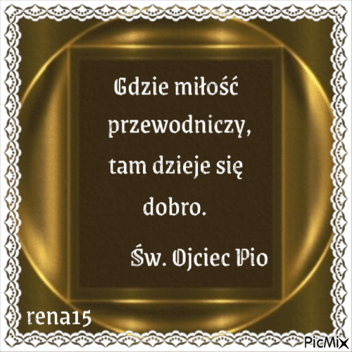 ŚW. OJCIEC PIO - Бесплатный анимированный гифка
