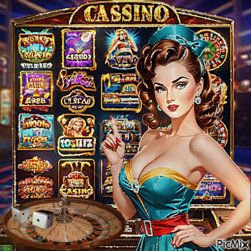Pin-up und Casino - 免费动画 GIF