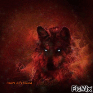 Red Wolf - GIF animado grátis