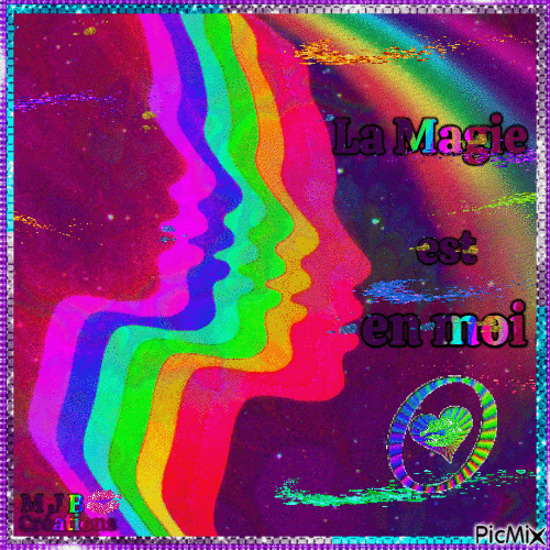.. La Magie est en moi ...M J B Créations - Бесплатный анимированный гифка