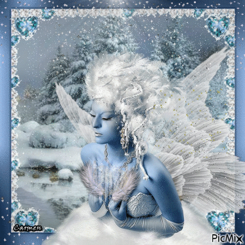 Ange d'hiver - 無料のアニメーション GIF